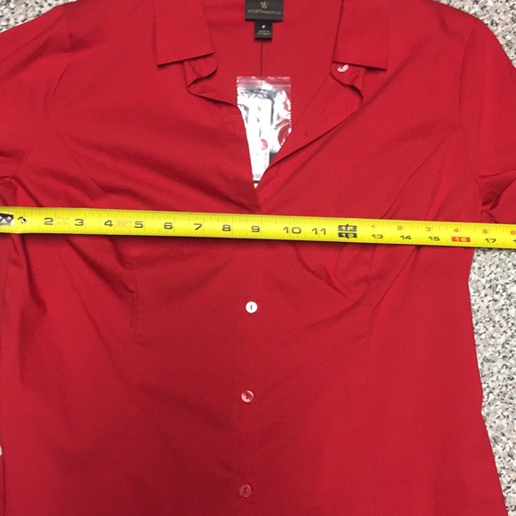 NWT red button down - Picture 8 of 8
